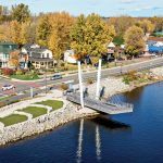 Aerial view of the Waterfront redevelopment of Jacques-Cartier street in Gatineau