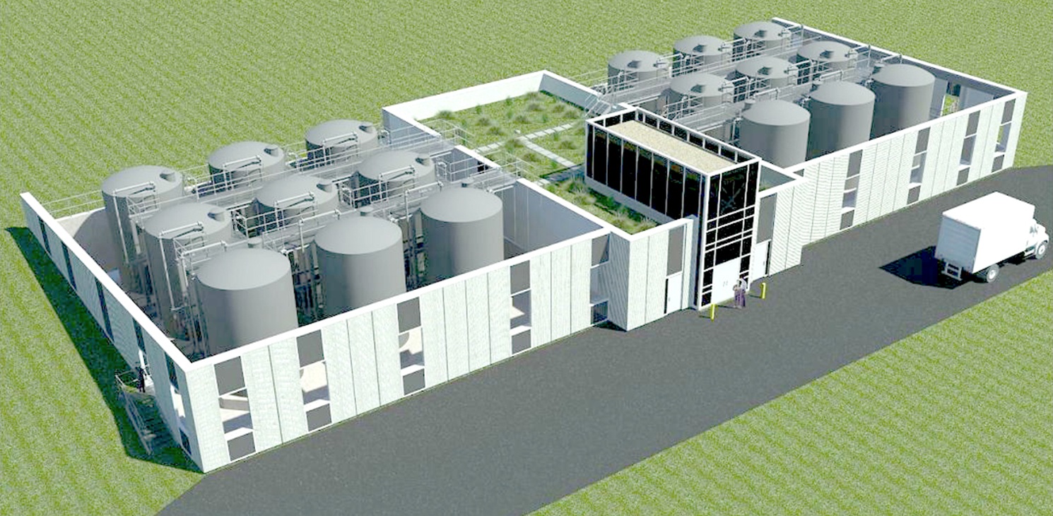 3D image of the Ashbridges Bay Wastewater Treatment Plant