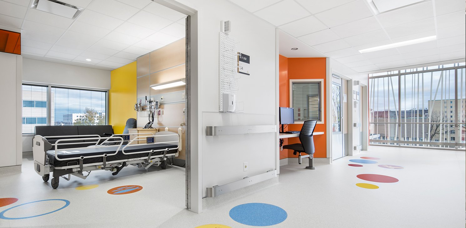 Premises of the Sainte Justine university hospital center in Montreal