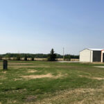 Construction site for the Cold Lake Municipal Airport taxiway redevelopment project