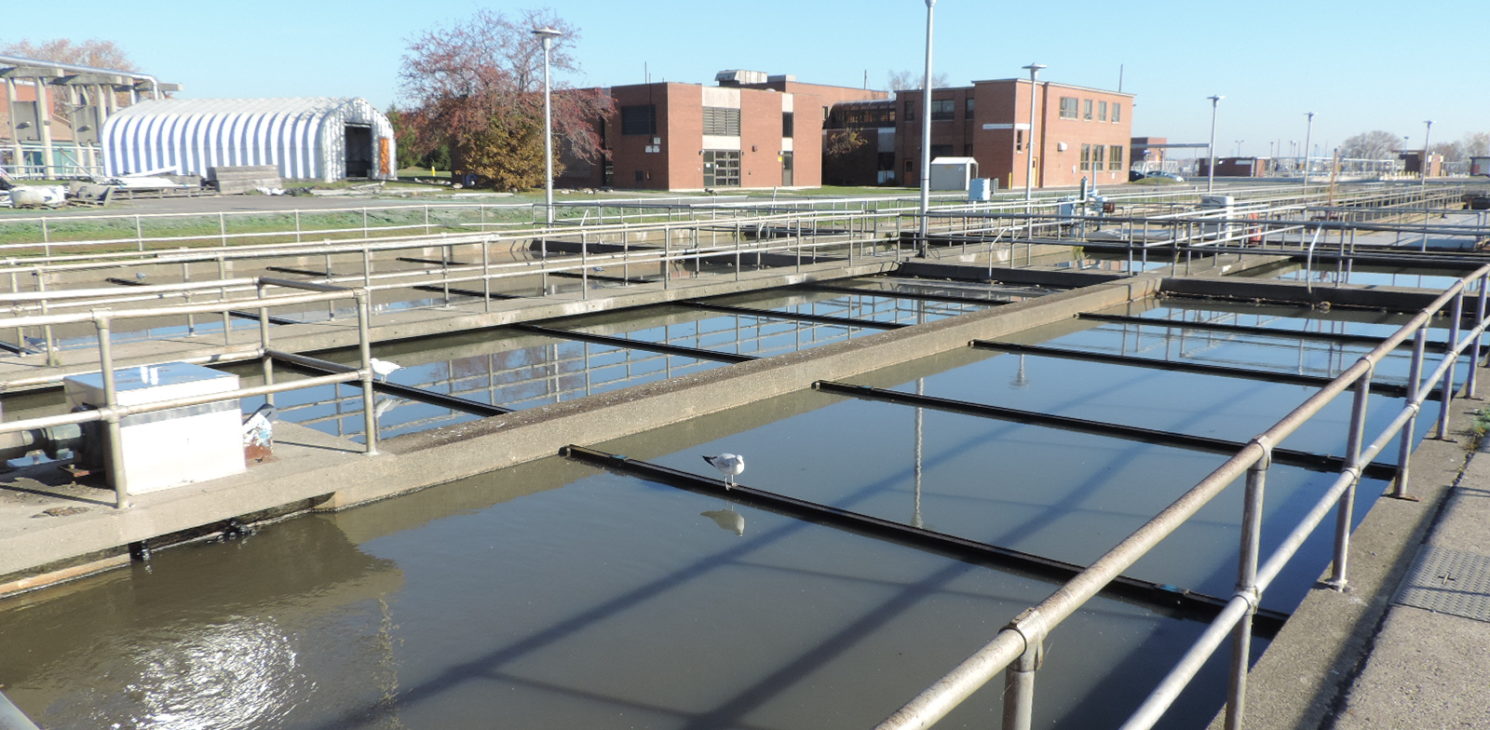 G.E. Booth Wastewater Treatment Plant Basins