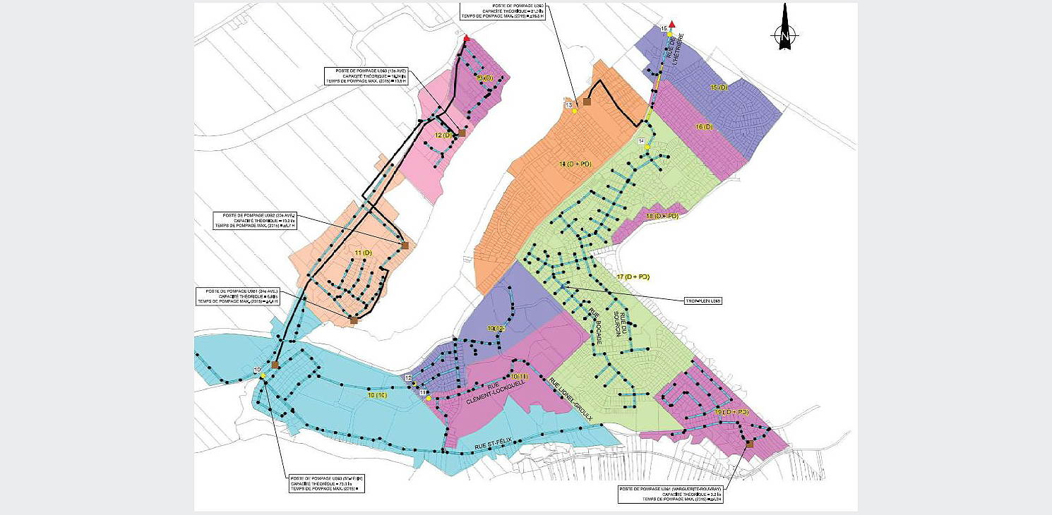 Master plan for St-Augustin-de-Desmaures domestic sewer system