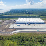 Aerial view of the Giant Tiger distribution center in Johnstown