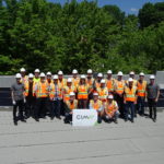 CIMA+ team for the solar panels on the roof of the CIMA+ office in Sherbrooke