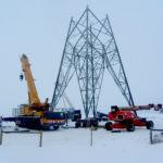 Pylon construction in Hanna Region