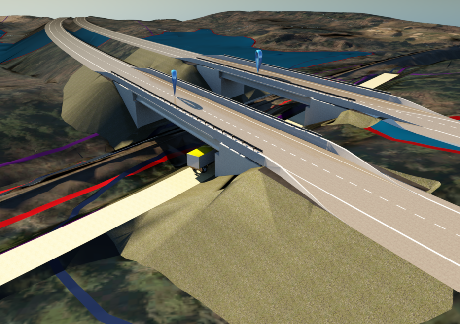 Travaux lié au ponts d’étagement de la route 410