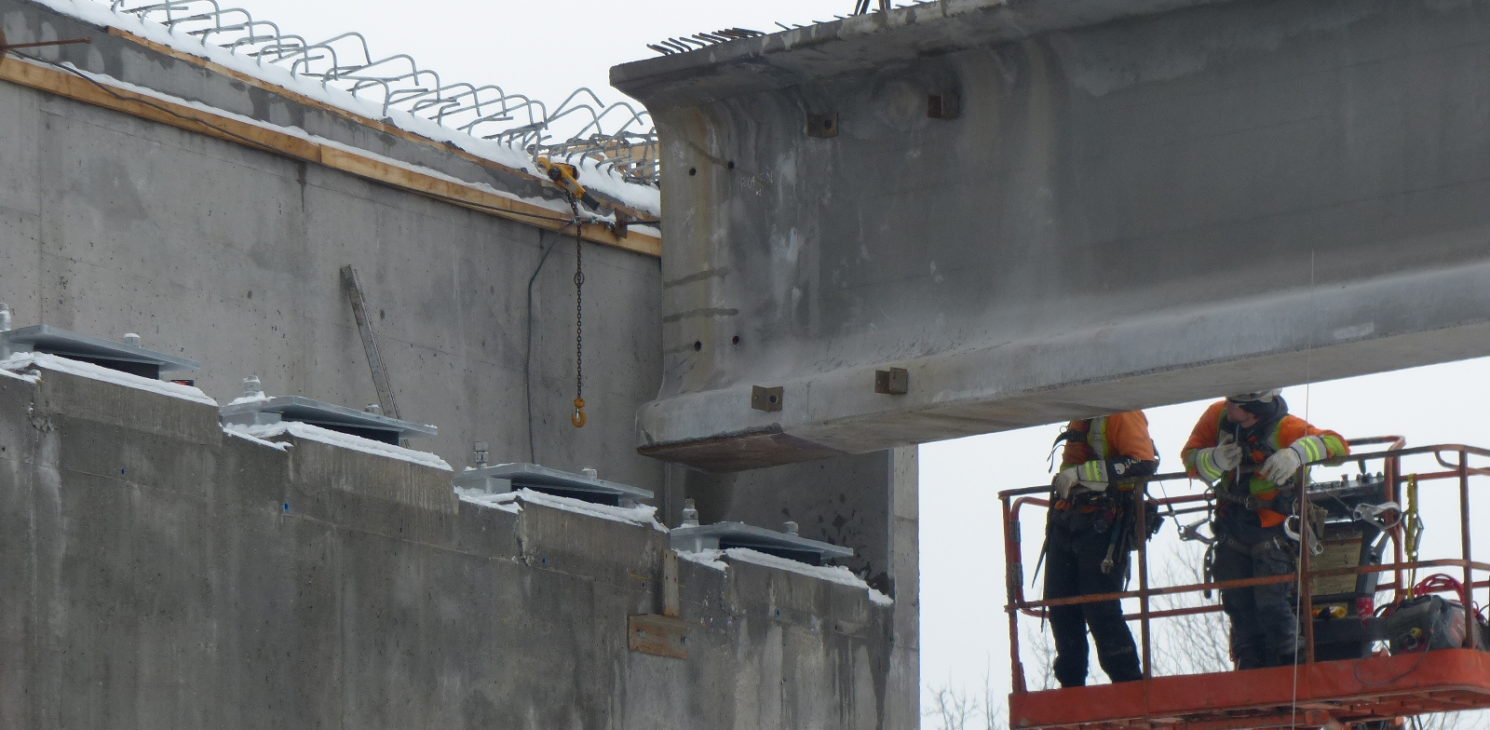 Work related to the Route 410 overpass