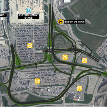 Functional plan for the road network around Montreal airport