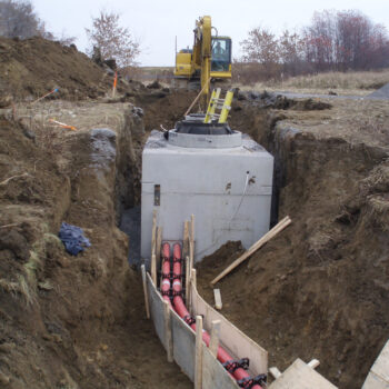 electric distribution network buried in highway ground in collaboration with Hydro-Québec