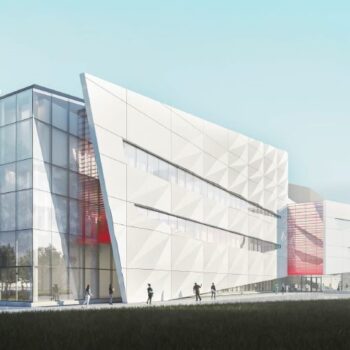 modélisation 3d de la nouvelle façade du laboratoire médical centralisé d'Edmonton