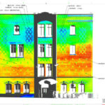 Thermal study of the facade of the building of the school board of Montreal