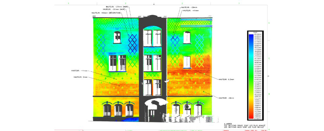 Thermal study of the facade of the building of the school board of Montreal