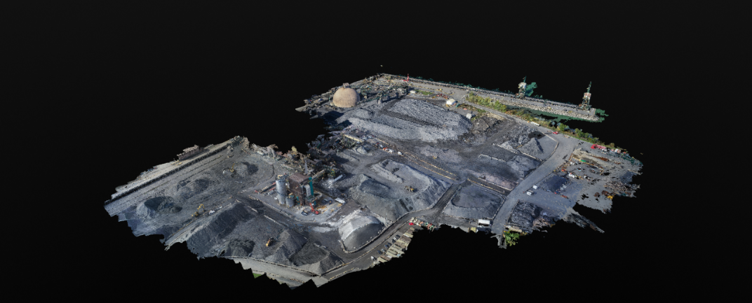 3D survey of a Rio Tinto extraction site