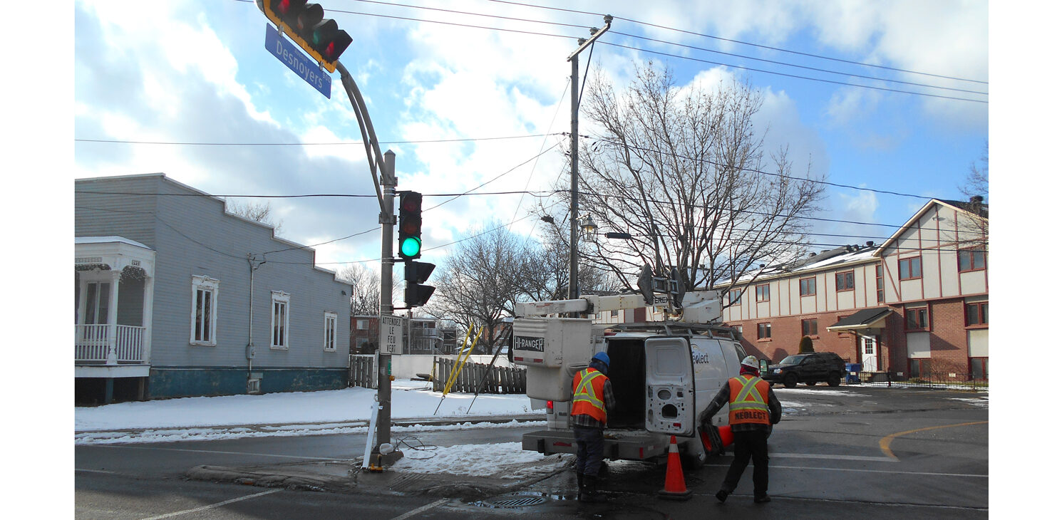 CIMA+ employees installing Laval's new signaling system