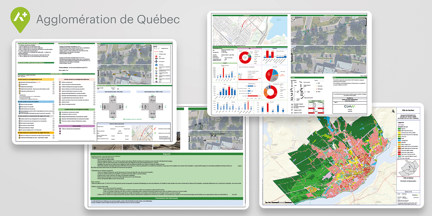 Municipal Road safety intervention plans of Quebec City