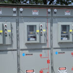 Electrical installations used to charge electric buses in the city of Toronto