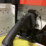 Electrical installations used to charge electric buses in the city of Toronto