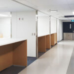 couloir intérieur terminé de l'hôpital du Sacré-Coeur à Montréal
