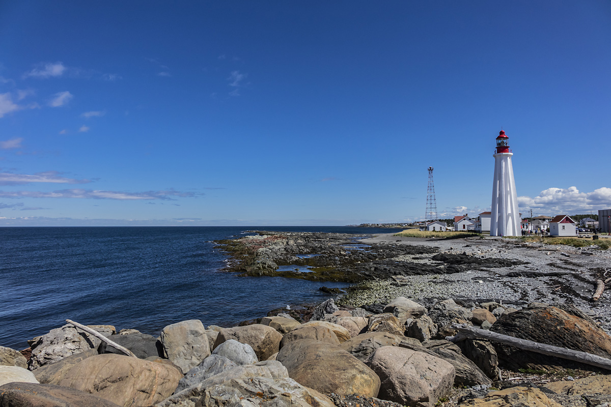 View from the coast of Pointe-au-père at Rimouski in Quebec
