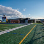 Outdoor playground of the new Desjardins sports complex of the Saint-Louis Academy in Quebec City