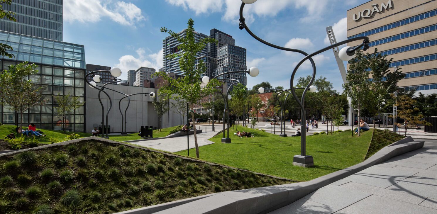 Place des Arts esplanade in Montreal