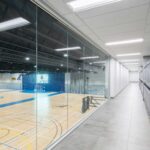 intérieur du nouveau complexe sportif Desjardins de l'Académie Saint-Louis à Québec