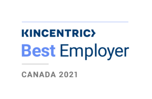 logo of Kincentric certification for Best employer Canada 2021