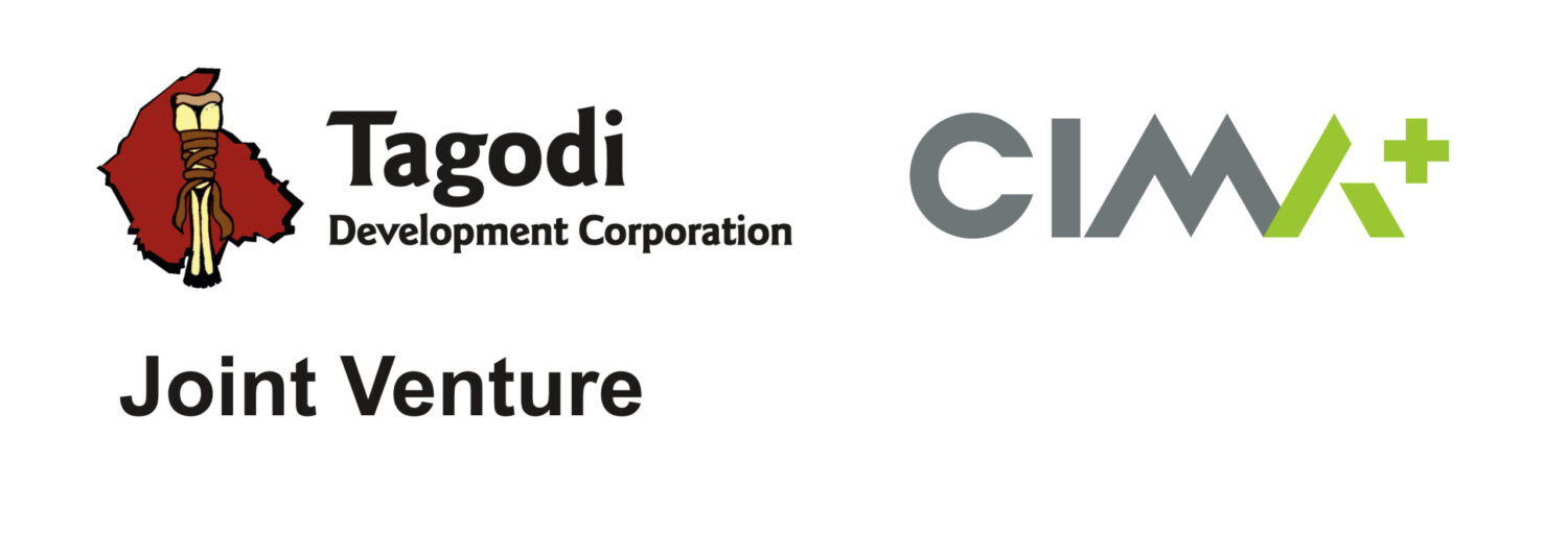logos des entreprises CIMA+ et Tagodi côte à côte pour illustrer la fusion des deux entreprises