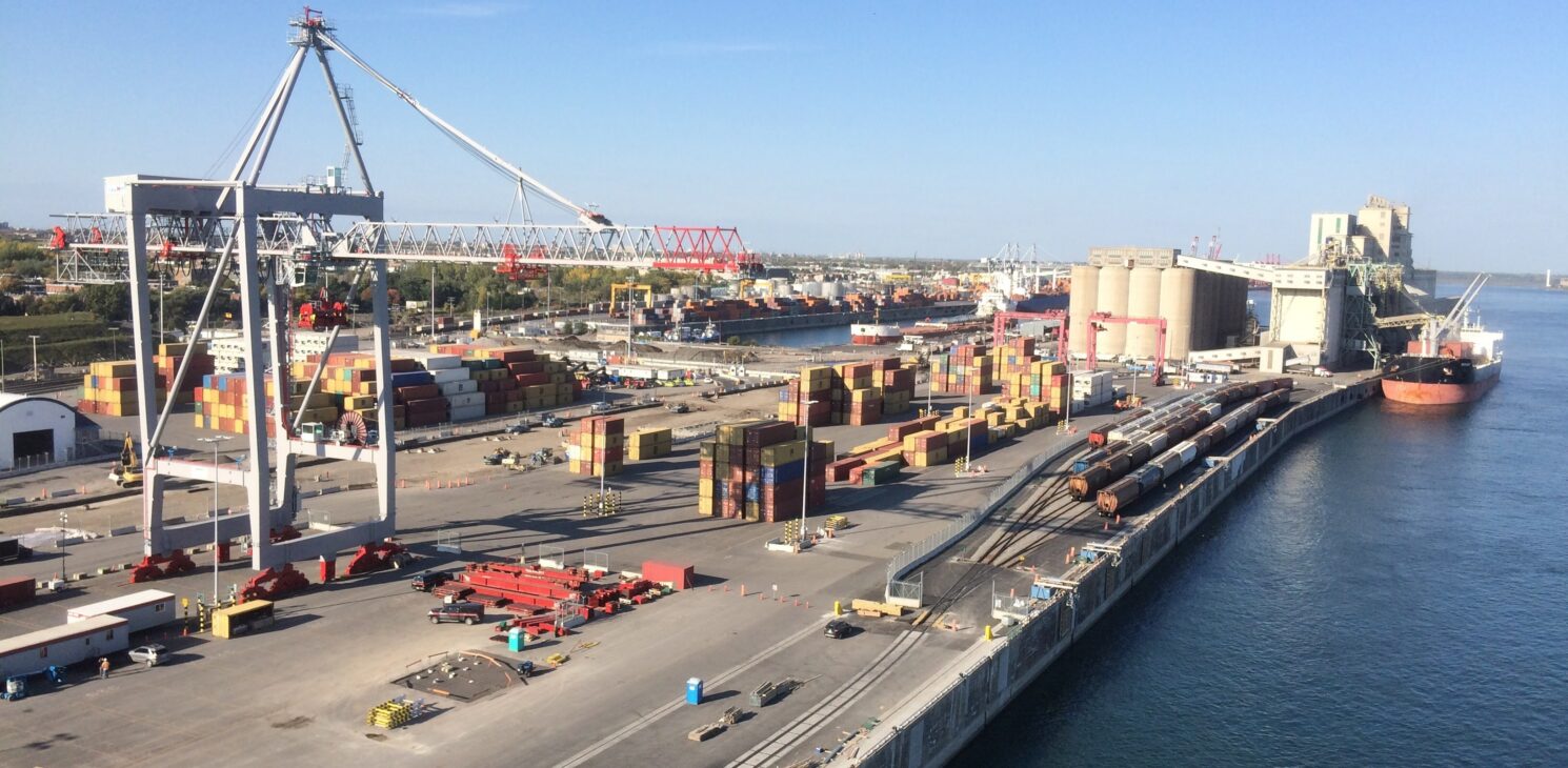Aménagement du terminal à conteneurs Viau au Port de Montréal
