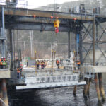 Travaux pour le projet d'adaptation des infrastructures portuaires de la traverse Baie-Comeau/Godbout