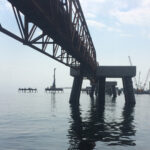 Installation de 103 pieux - Construction d’un terminal maritime en eau profonde à Port-Daniel-Gascons, Gaspésie