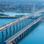 Project - Deconstruction of Champlain bridge - Aerial view