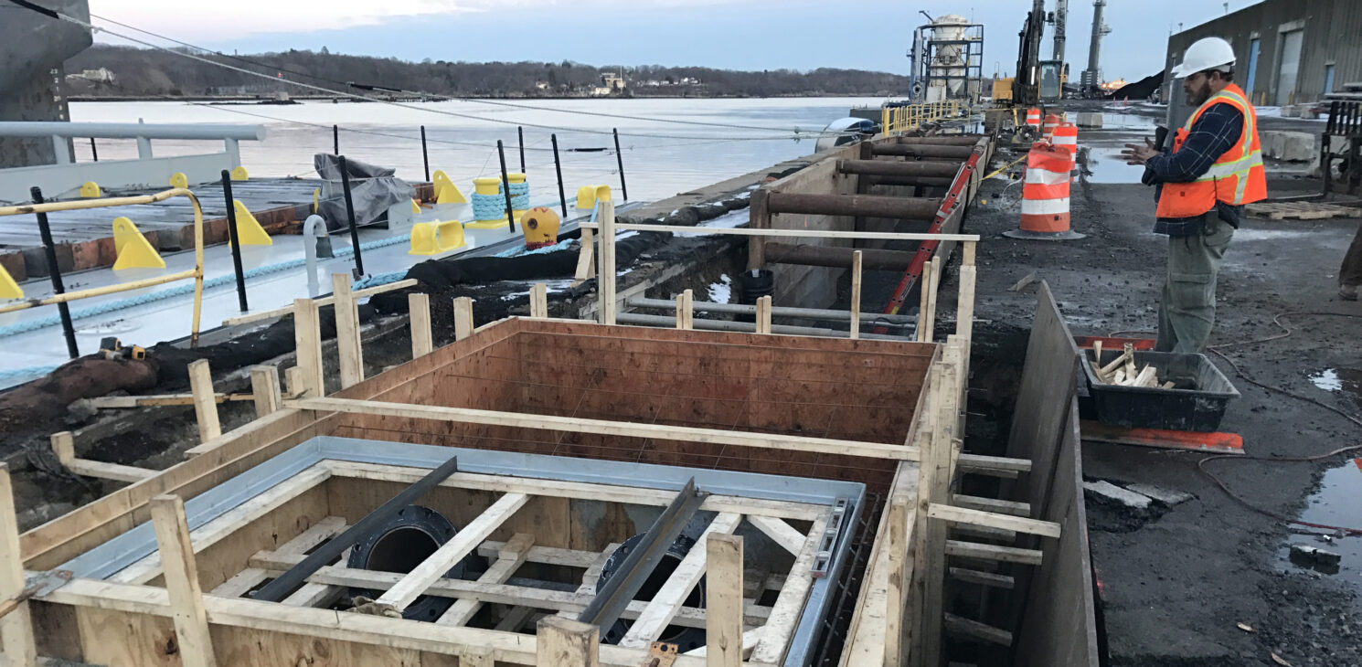 Chantier du Terminal Providence - Construction of maritime terminals in several cities on the east coast of the United States