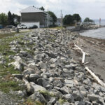 Façade enrochement du projet d'Inspection des enrochements de protection sur les rives du fleuve Saint-Laurent en Gaspésie, les Îles-de-la-Madeleine et la Côte-Nord
