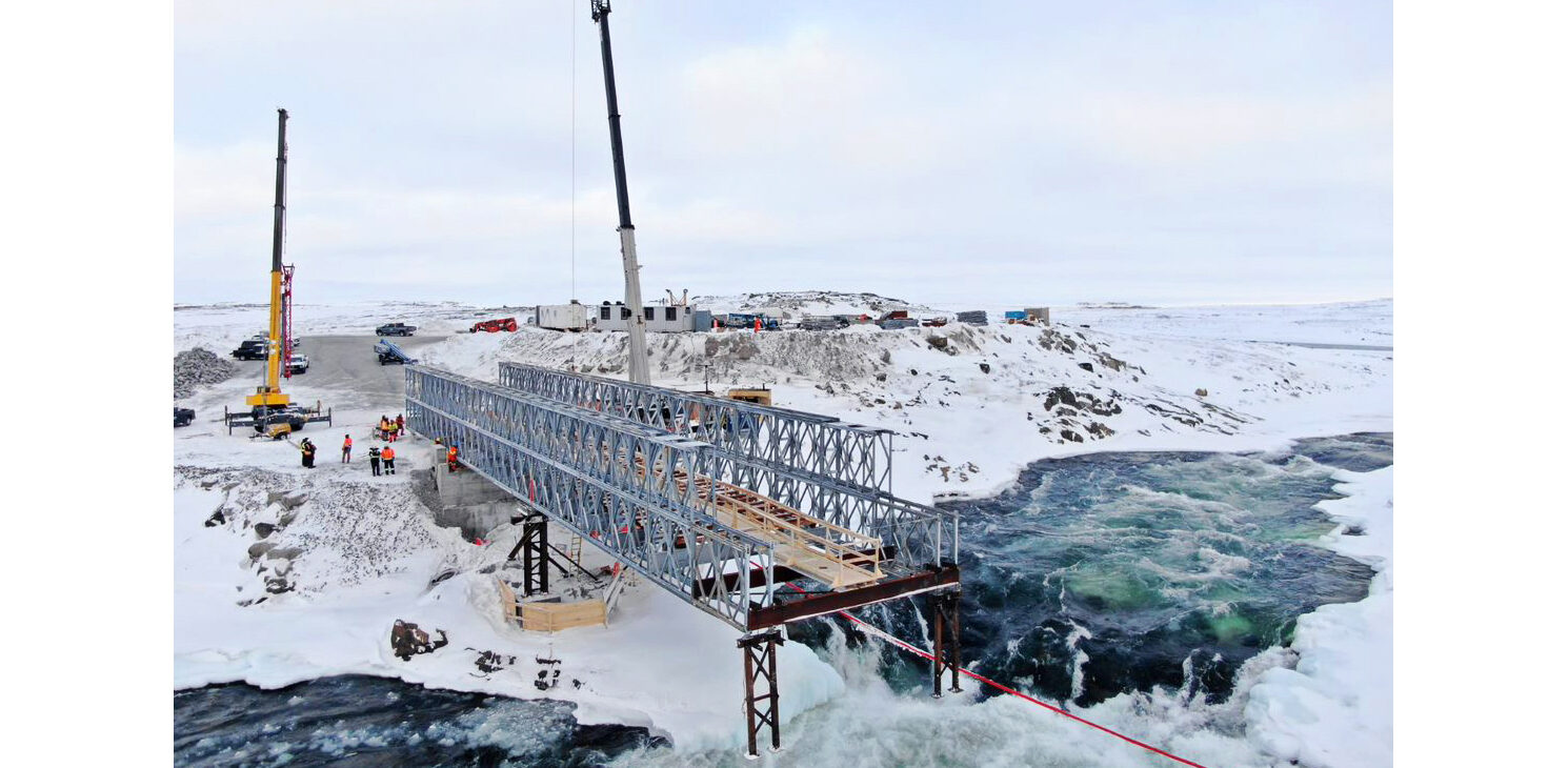 Projet - Innavik Hydro - Barrage en construction