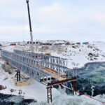 Projet - Innavik Hydro - Barrage en construction