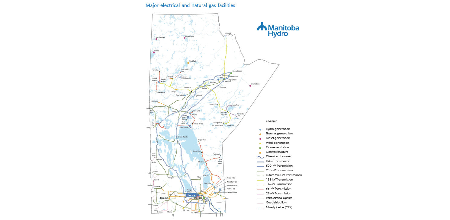 Project - Manitoba Hydro CCHT Dorsey - Map
