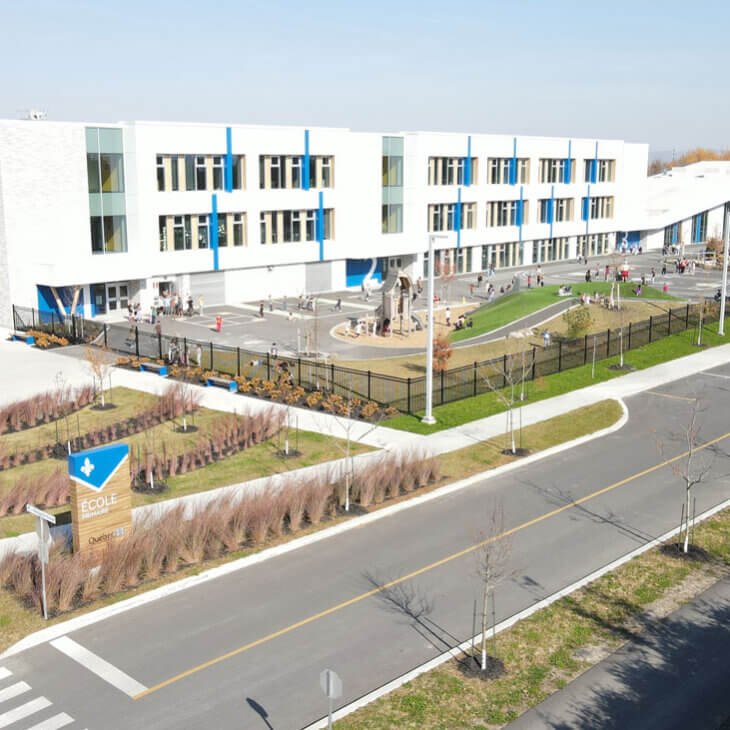 Design of the École du Boisé school in Carignan, Québec amid environmental constraints